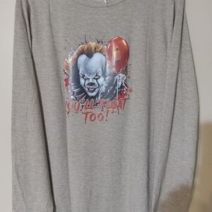 Tan Long Sleeve Pennywise Graphic Tee